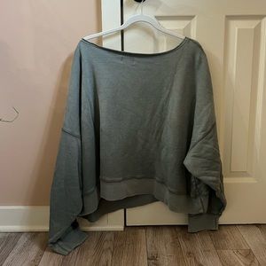 Aerie Off Should Cropped Sweatshirt